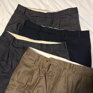 Set of four men’s Brooks Brothers dress pants